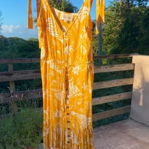 Cleobella button front sleeveless dress